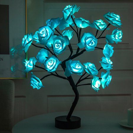 Lámpara de Árbol con 24 Rosas